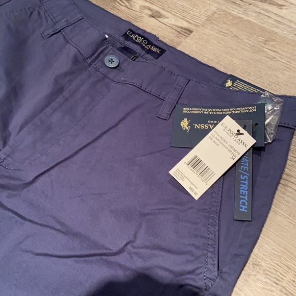 U.S. Polo Assn. flat front shorts navy blue size 34 NWT - Picture 2 of 5